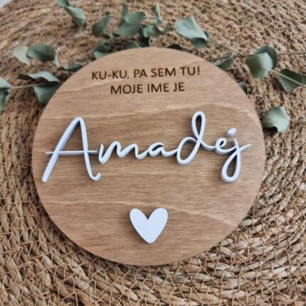 Oznanitvena kartica z imenom 1