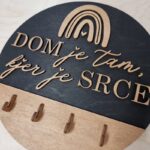 Obešalo za ključe DOM mavrica - slika 2