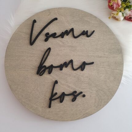 Tabla - vsemu bomo kos.