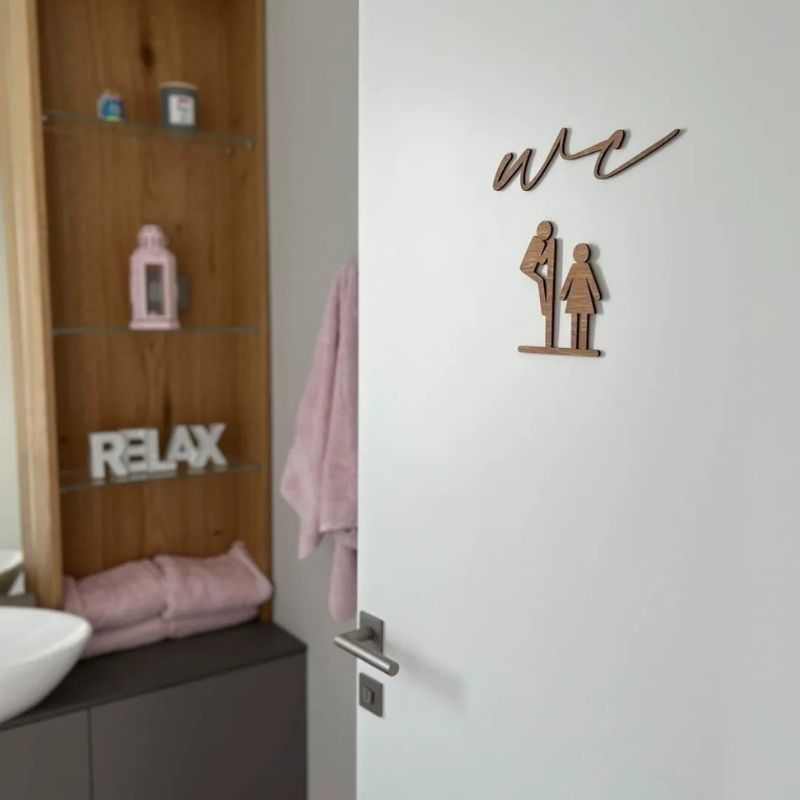 napisi-vrata-znaki (115) Napis za vrata - wc in znak - slika 1