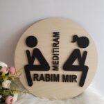 Tablica za vrata - meditiram - slika 2