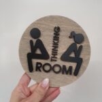 Tablica za vrata - thinking room - slika 3
