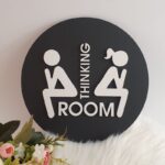 Tablica za vrata - thinking room - slika 4