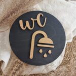 Tablica za vrata - tuš / wc