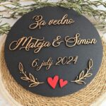 Poročno darilo - tabla vejice za vedno