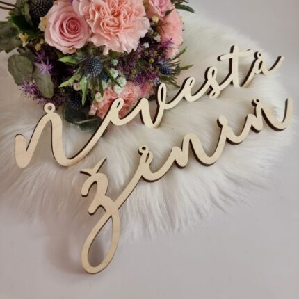 Komplet napisov - nevesta in ženin